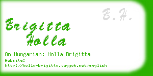 brigitta holla business card